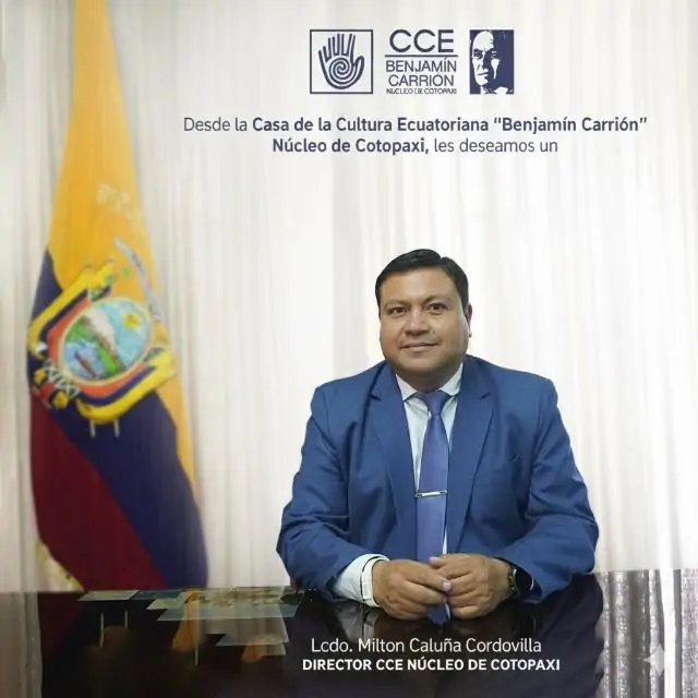 Milton Calu&ntilde;a. Director del N&uacute;cleo de Cotopaxi.